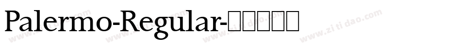 Palermo-Regular字体转换