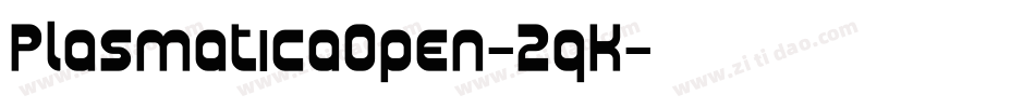 PlasmaticaOpen-2qK字体转换