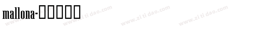 mallona字体转换