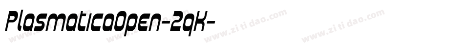 PlasmaticaOpen-2qK字体转换