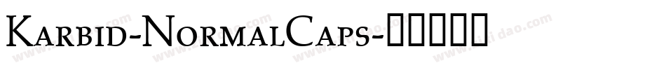 Karbid-NormalCaps字体转换