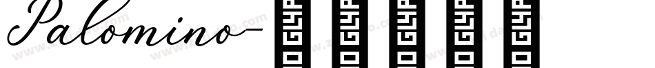 Palomino字体转换