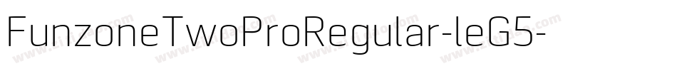 FunzoneTwoProRegular-leG5字体转换