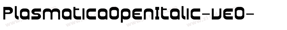 PlasmaticaOpenItalic-veO字体转换