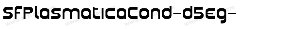 SfPlasmaticaCond-d5eg字体转换