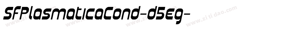 SfPlasmaticaCond-d5eg字体转换