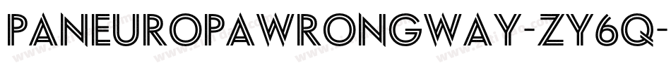 PaneuropaWrongWay-Zy6q字体转换