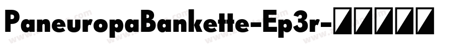 PaneuropaBankette-Ep3r字体转换 PaneuropaBankette-Ep3r字体转换