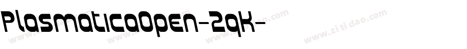 PlasmaticaOpen-2qK字体转换
