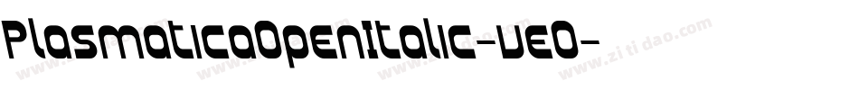 PlasmaticaOpenItalic-veO字体转换