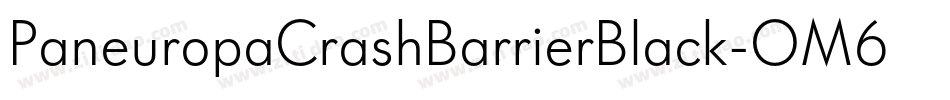 PaneuropaCrashBarrierBlack-OM6O字体转换 PaneuropaCrashBarrierBlack-OM6O字体转换