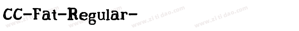 CC-Fat-Regular字体转换