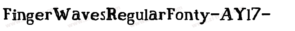 FingerWavesRegularFonty-AYl7字体转换