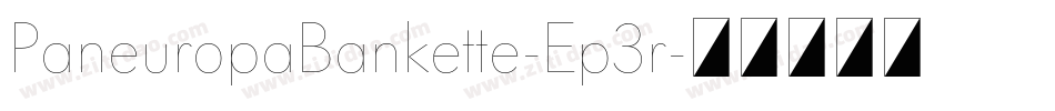 PaneuropaBankette-Ep3r字体转换 PaneuropaBankette-Ep3r字体转换