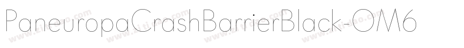 PaneuropaCrashBarrierBlack-OM6O字体转换 PaneuropaCrashBarrierBlack-OM6O字体转换