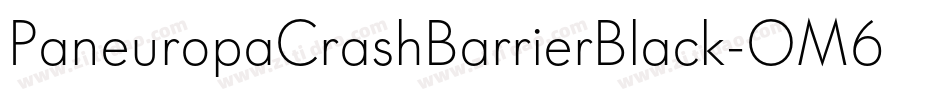 PaneuropaCrashBarrierBlack-OM6O字体转换 PaneuropaCrashBarrierBlack-OM6O字体转换