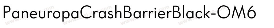 PaneuropaCrashBarrierBlack-OM6O字体转换 PaneuropaCrashBarrierBlack-OM6O字体转换