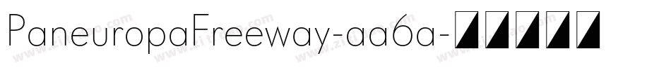 PaneuropaFreeway-aa6a字体转换
