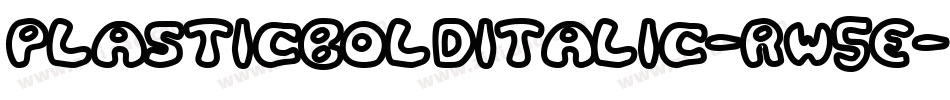 PlasticBoldItalic-RW5e字体转换