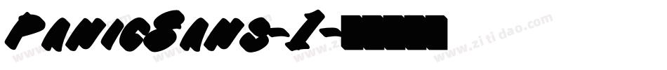PanicSans-1字体转换