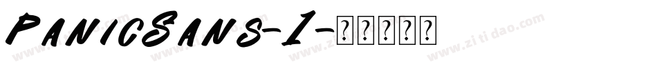 PanicSans-1字体转换