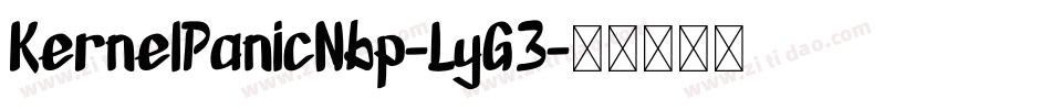 KernelPanicNbp-LyG3字体转换
