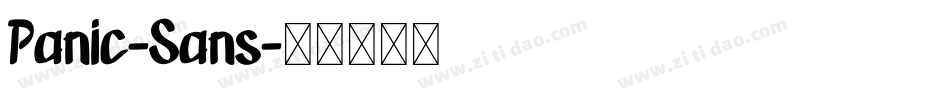 Panic-Sans字体转换