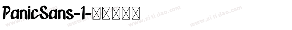 PanicSans-1字体转换