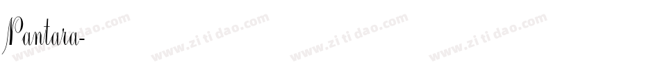 Pantara字体转换