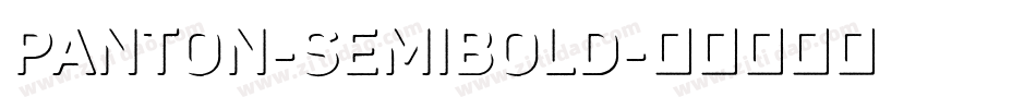 Panton-SemiBold字体转换