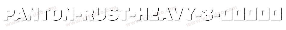 Panton-Rust-Heavy-3字体转换