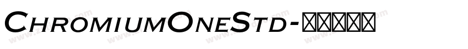 ChromiumOneStd字体转换