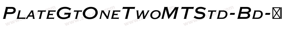 PlateGtOneTwoMTStd-Bd字体转换