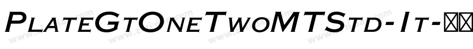 PlateGtOneTwoMTStd-It字体转换
