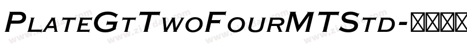 PlateGtTwoFourMTStd字体转换