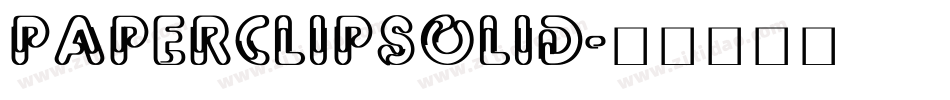 PaperClipSolid字体转换