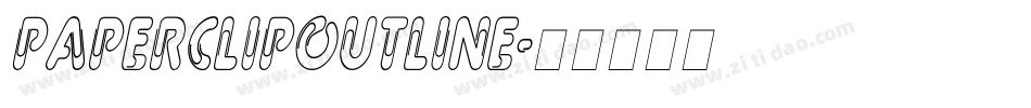 PaperClipOutline字体转换