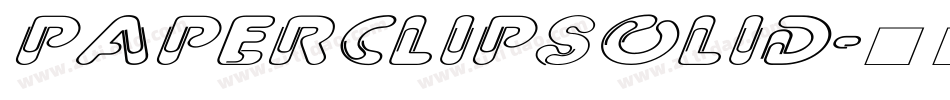 PaperClipSolid字体转换
