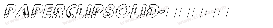 PaperClipSolid字体转换