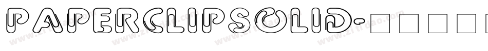 PaperClipSolid字体转换