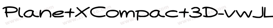PlanetXCompact3D-vwJL字体转换