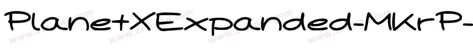 PlanetXExpanded-MKrP字体转换