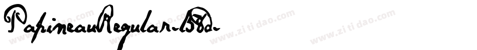 PapineauRegular-l58d字体转换