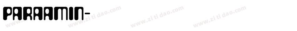 PARAAMIN字体转换