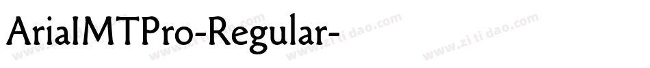 AriaIMTPro-Regular字体转换