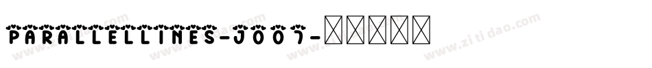 ParallelLines-J007字体转换