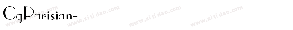 CgParisian字体转换