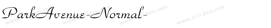 ParkAvenue-Normal字体转换