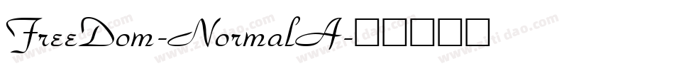 FreeDom-NormalA字体转换