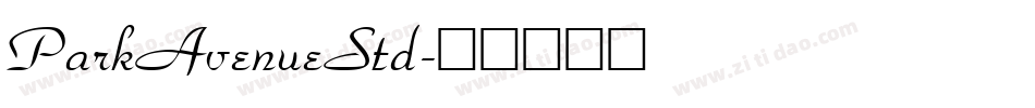 ParkAvenueStd字体转换
